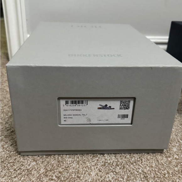 Dior Birkenstock Milano Grey Gray Sandals Shoes NWT and Box Size 43 - Picture 8 of 12